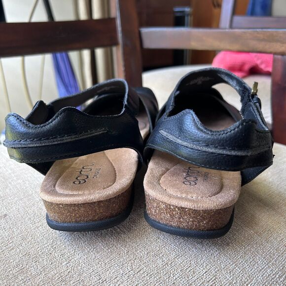 Earth Origins Women’s Black Slingback Sandals Size 11 Comfort Walking - Picture 2 of 7